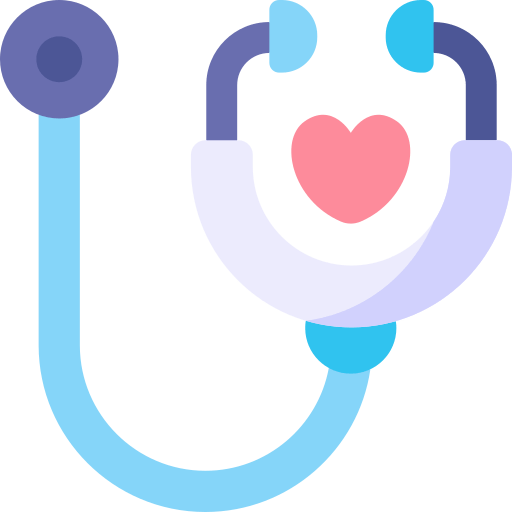 Stethoscope heart icon
